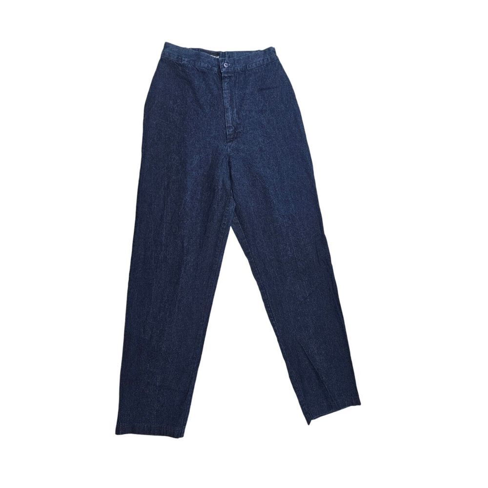 Vintage Souvenirs 70s Womens 10 Blue Straight Bareback Denim Pants